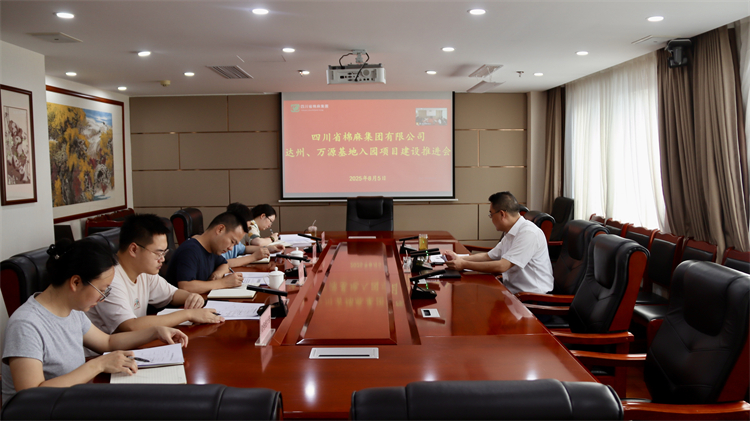 集團(tuán)公司召開達(dá)州、萬源基地入園項(xiàng)目建設(shè)推進(jìn)會(huì)